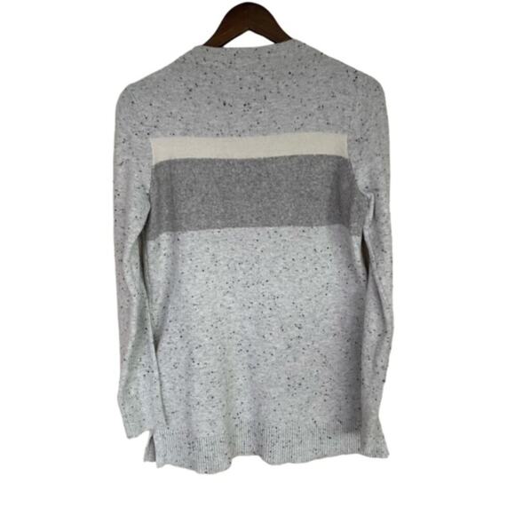 Loft Light Gray Speckled  Sweater - Size Medium - Picture 3 of 5
